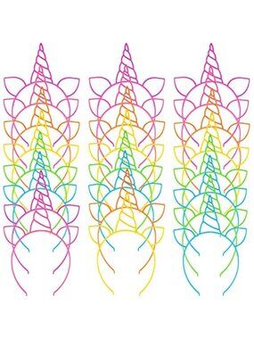 Unicorn Headbands Party Set Kids Halloween Birthday Costume Hair Accessories